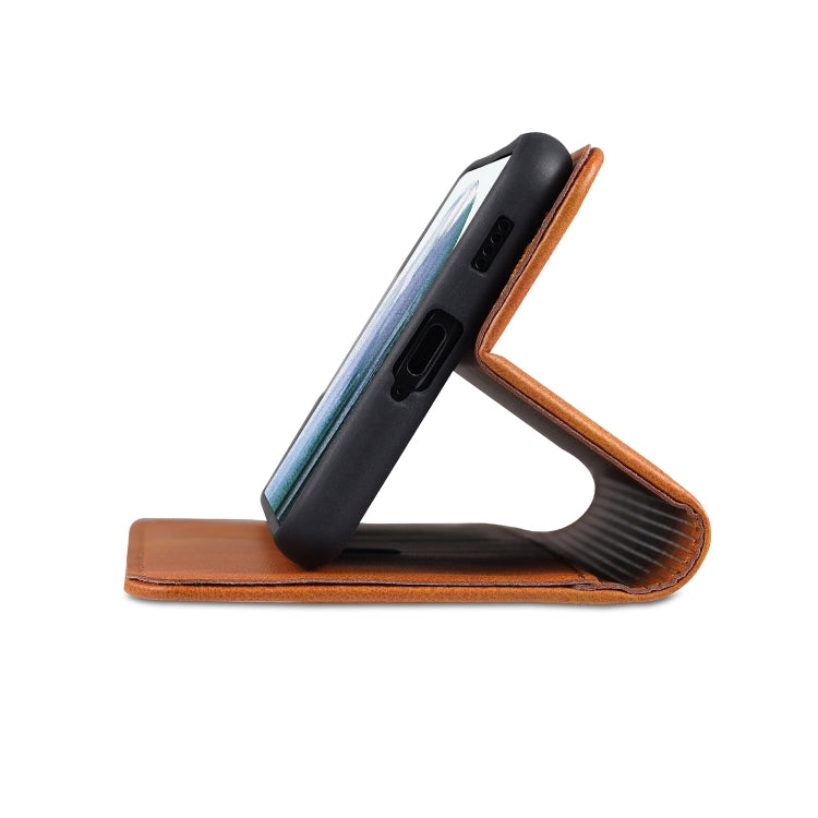 For Samsung Galaxy S21 FE AZNS Magnetic Calf Texture Horizontal Flip Leather Case with Card Slots & Holder & Wallet(Black) - Galaxy Phone Cases by AZNS | Online Shopping UK | buy2fix