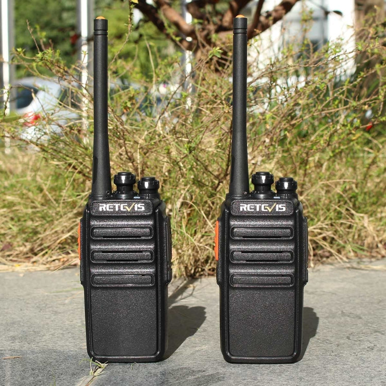 1 Pair RETEVIS RT24 EU Frequency PMR 446/400-470MHz 16CHS Two Way Radio Handheld Walkie Talkie, EU Plug(Black) - Handheld Walkie Talkie by RETEVIS | Online Shopping UK | buy2fix
