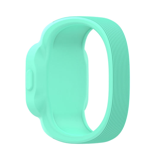 For Garmin Vivofit JR3 No Buckle Silicone Pure Color Watch Band, Size:L(Teal) by buy2fix