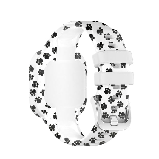For Garmin Vivofit JR3 Silicone Printing Watch Band(Footprint) by buy2fix