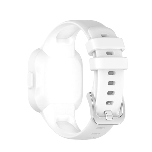 For Garmin Vivofit JR3 Silicone Pure Color Watch Band(White) - Watch Bands by buy2fix | Online Shopping UK | buy2fix
