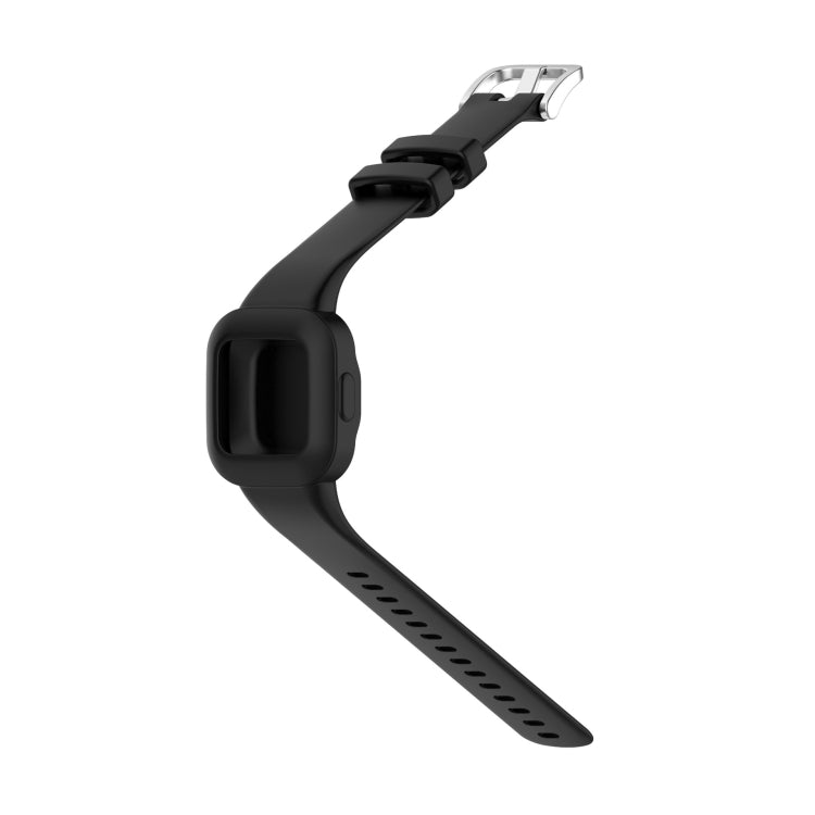 For Garmin Vivofit JR3 Silicone Pure Color Watch Band(Black) - Watch Bands by buy2fix | Online Shopping UK | buy2fix