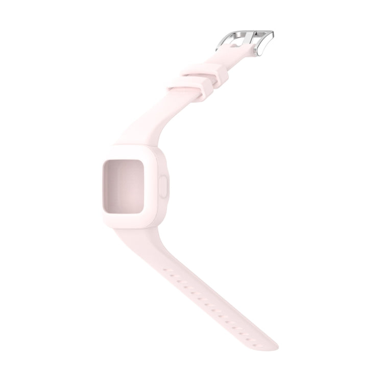 For Garmin Vivofit JR3 Silicone Pure Color Watch Band(Pink) - Watch Bands by buy2fix | Online Shopping UK | buy2fix
