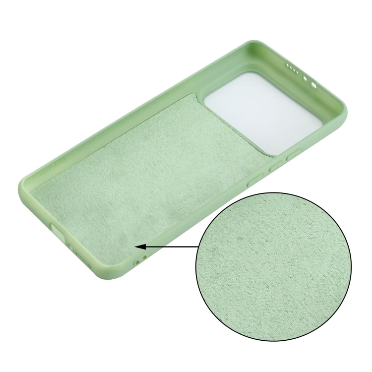 For Xiaomi Mi 11 Ultra Solid Color Liquid Silicone Dropproof Full Coverage Protective Case(Green) - Xiaomi Cases by buy2fix | Online Shopping UK | buy2fix