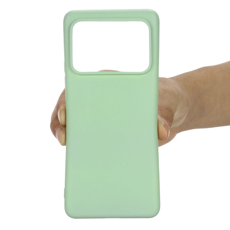 For Xiaomi Mi 11 Ultra Solid Color Liquid Silicone Dropproof Full Coverage Protective Case(Green) - Xiaomi Cases by buy2fix | Online Shopping UK | buy2fix