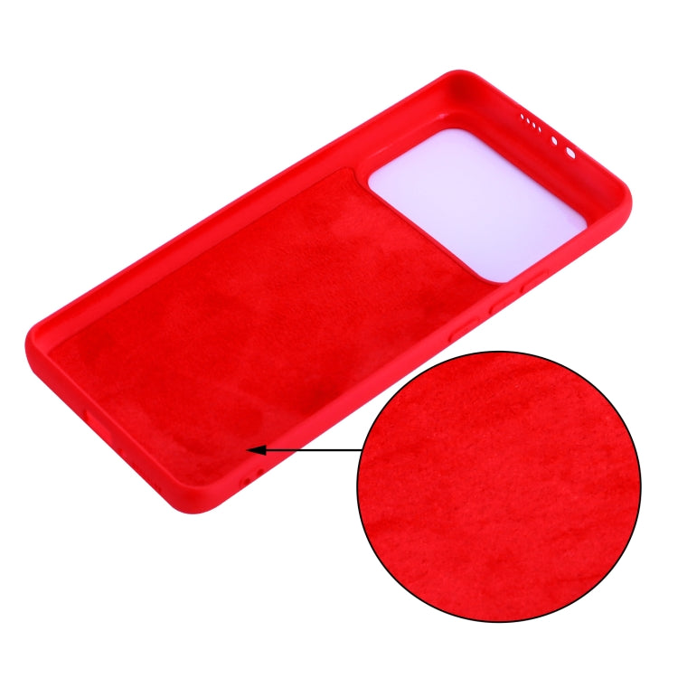 For Xiaomi Mi 11 Ultra Solid Color Liquid Silicone Dropproof Full Coverage Protective Case(Red) - Xiaomi Cases by buy2fix | Online Shopping UK | buy2fix