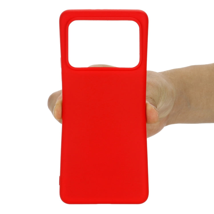 For Xiaomi Mi 11 Ultra Solid Color Liquid Silicone Dropproof Full Coverage Protective Case(Red) - Xiaomi Cases by buy2fix | Online Shopping UK | buy2fix