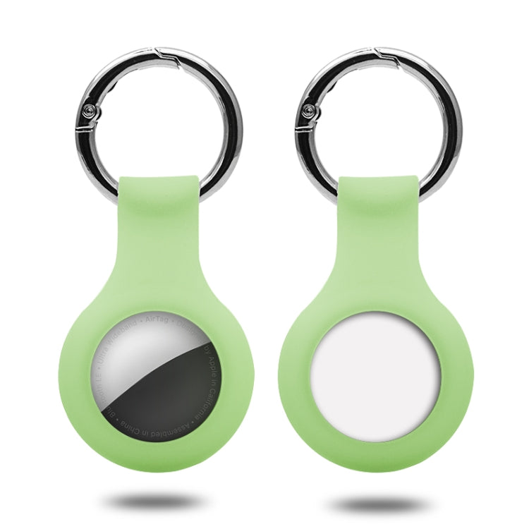 Silicone Case with Keychain Ring for AirTag(Light Green) - Key Chain Series by buy2fix | Online Shopping UK | buy2fix