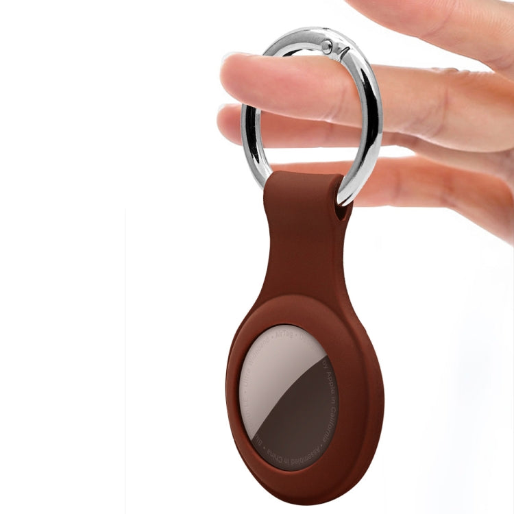 Silicone Case with Keychain Ring for AirTag(Light Green) - Key Chain Series by buy2fix | Online Shopping UK | buy2fix