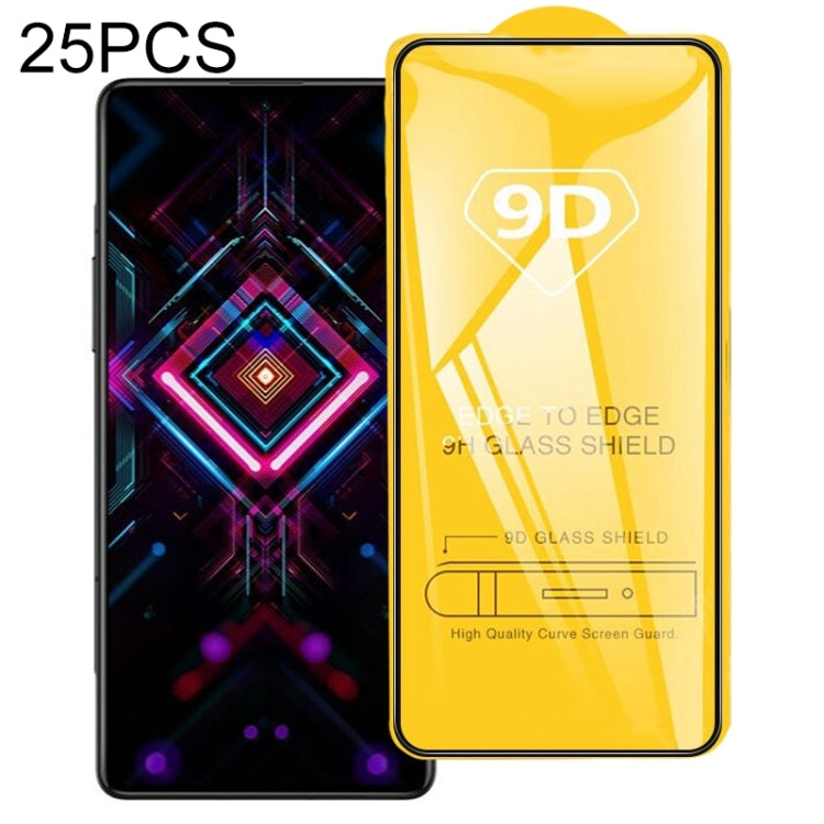 For Xiaomi 12T / 12T Pro / Redmi K40 Gaming / K50 Gaming / K50 Pro / K50 Ultra 25pcs 9D Full Glue Full Screen Tempered Glass Film - by buy2fix | Online Shopping UK | buy2fix