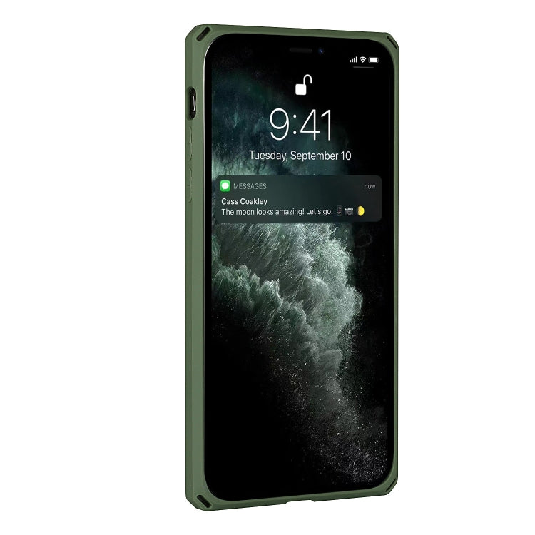 For iPhone 11 Pro Max Armor Shockproof TPU + PC Hard Case with Card Slot Holder (Green) - iPhone 11 Pro Max Cases by buy2fix | Online Shopping UK | buy2fix