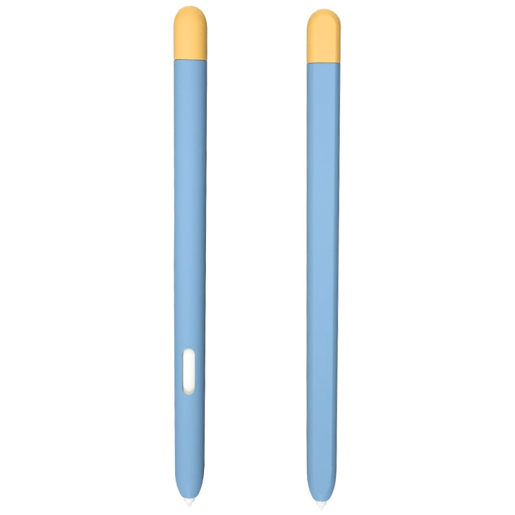 Liquid Silicone Stylus Pen Protective Case for Samsung Galaxy Tab S6 Lite P610 / P615(Blue Yellow) - Pencil Accessories by buy2fix | Online Shopping UK | buy2fix