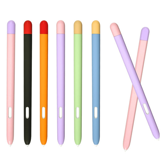 Liquid Silicone Stylus Pen Protective Case for Samsung Galaxy Tab S6 Lite P610 / P615(Blue Yellow) by buy2fix