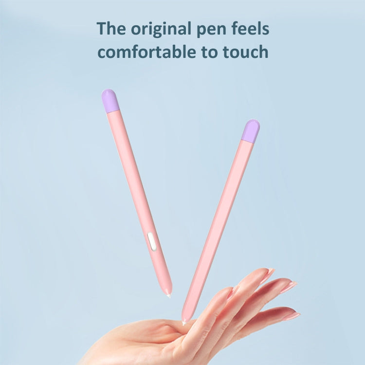 Liquid Silicone Stylus Pen Protective Case for Samsung Galaxy Tab S6 Lite P610 / P615(Black Red) - Pencil Accessories by buy2fix | Online Shopping UK | buy2fix