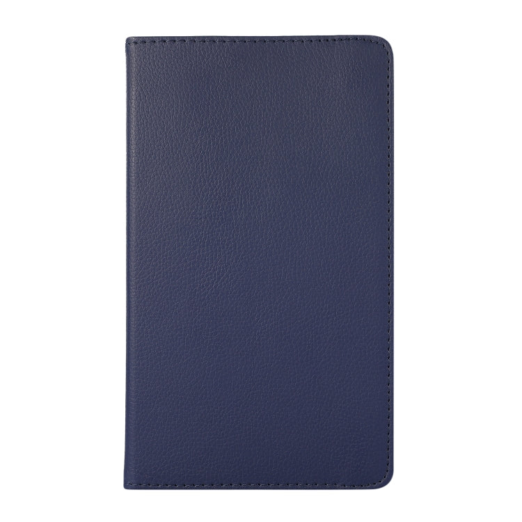 For Samsung Galaxy A7 Lite T220 360 Degree Rotation Litchi Texture Flip Leather Case with Holder(Blue) - Tab A7 Lite T220 / T225 by buy2fix | Online Shopping UK | buy2fix