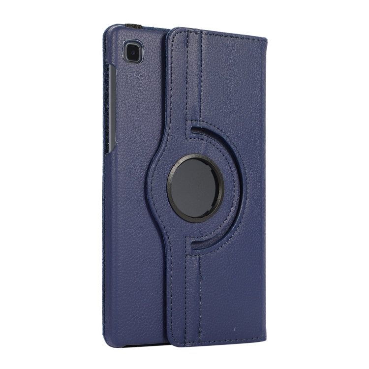 For Samsung Galaxy A7 Lite T220 360 Degree Rotation Litchi Texture Flip Leather Case with Holder(Blue) - Tab A7 Lite T220 / T225 by buy2fix | Online Shopping UK | buy2fix