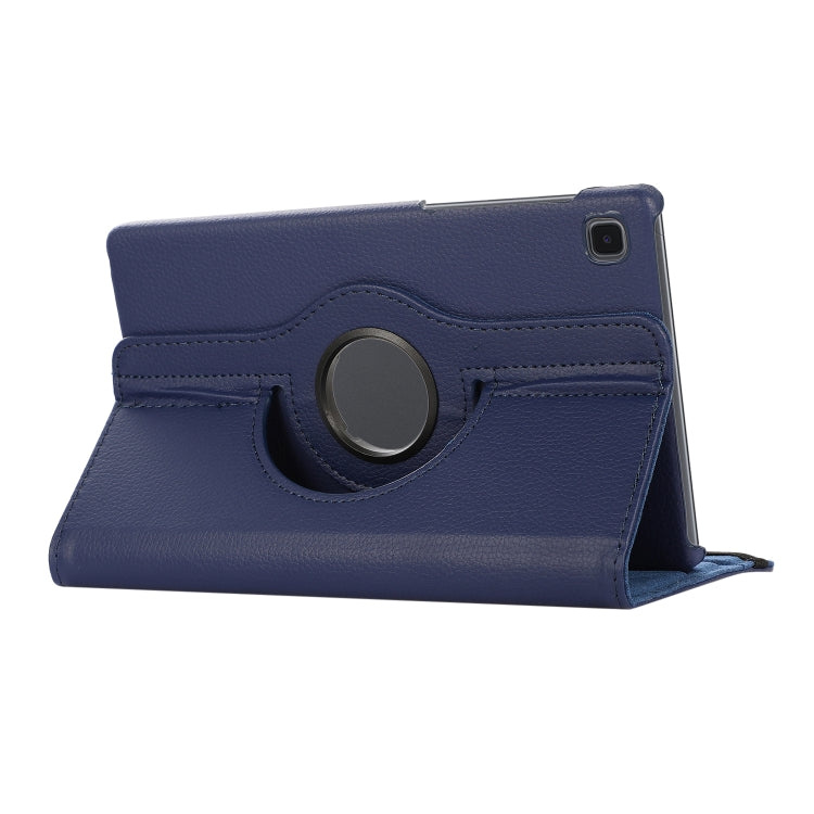 For Samsung Galaxy A7 Lite T220 360 Degree Rotation Litchi Texture Flip Leather Case with Holder(Blue) - Tab A7 Lite T220 / T225 by buy2fix | Online Shopping UK | buy2fix