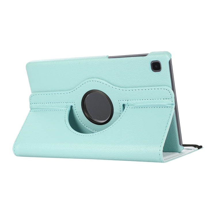 For Samsung Galaxy A7 Lite T220 360 Degree Rotation Litchi Texture Flip Leather Case with Holder(Sky Blue) - Tab A7 Lite T220 / T225 by buy2fix | Online Shopping UK | buy2fix