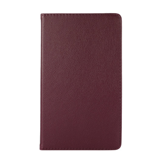 For Samsung Galaxy A7 Lite T220 360 Degree Rotation Litchi Texture Flip Leather Case with Holder(Purple) by buy2fix