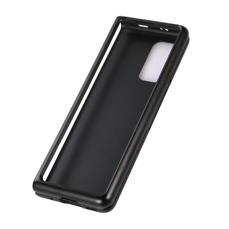 For Xiaomi Mi Mix Fold Genuine Leather Lambskin Texture Folding Protective Case(Brown) - Xiaomi Cases by buy2fix | Online Shopping UK | buy2fix