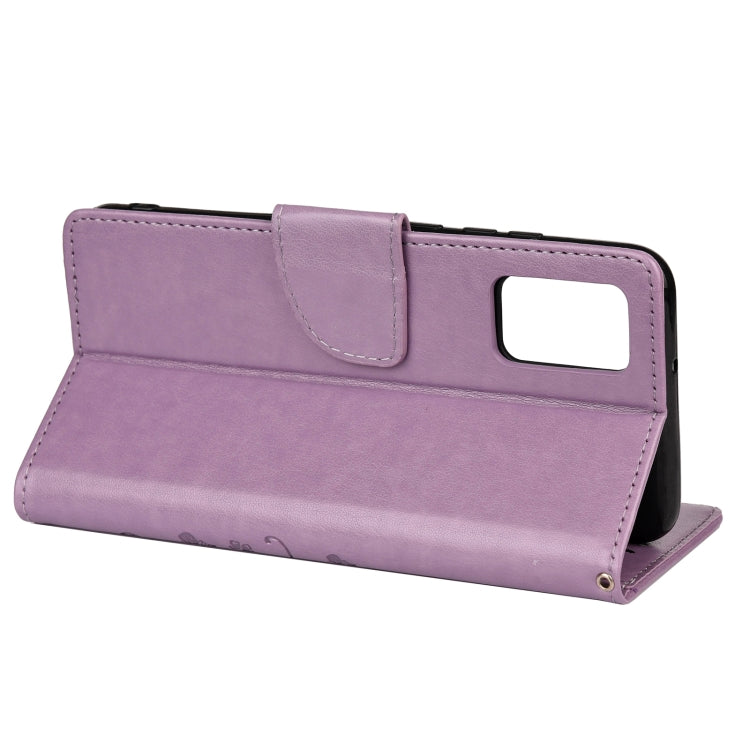 For Xiaomi Redmi Note 10 5G Butterfly Flower Pattern Horizontal Flip Leather Case with Holder & Card Slots & Wallet(Light Purple) - Xiaomi Cases by buy2fix | Online Shopping UK | buy2fix
