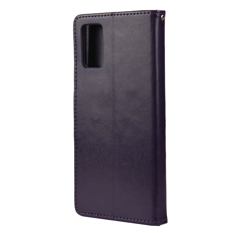 For Xiaomi Redmi Note 10 5G Butterfly Flower Pattern Horizontal Flip Leather Case with Holder & Card Slots & Wallet(Deep Purple) - Xiaomi Cases by buy2fix | Online Shopping UK | buy2fix