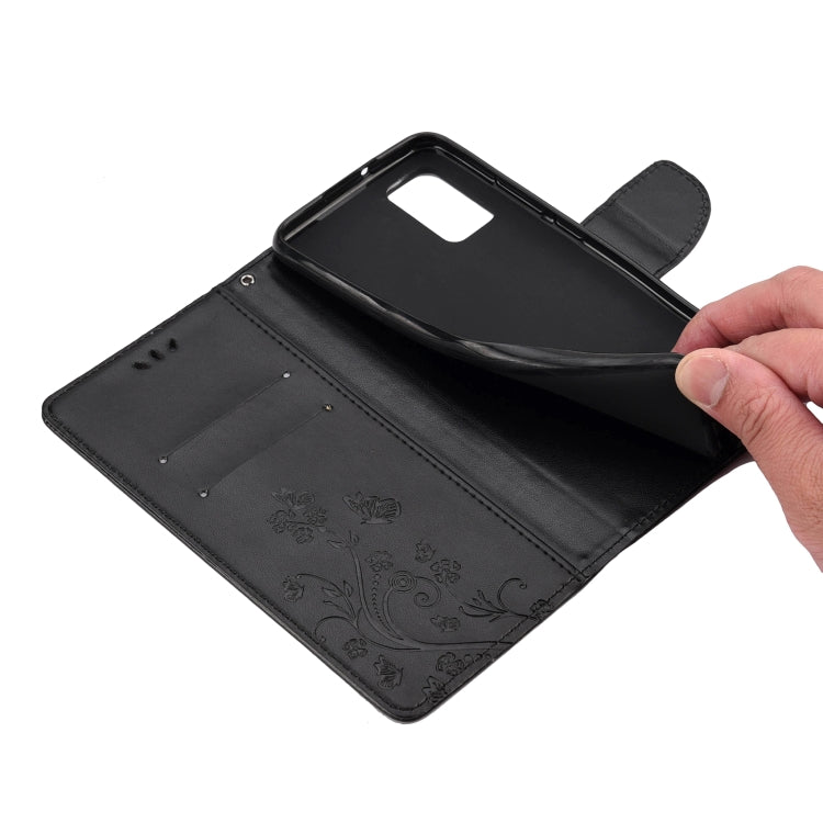For Xiaomi Redmi Note 10 5G Butterfly Flower Pattern Horizontal Flip Leather Case with Holder & Card Slots & Wallet(Deep Purple) - Xiaomi Cases by buy2fix | Online Shopping UK | buy2fix
