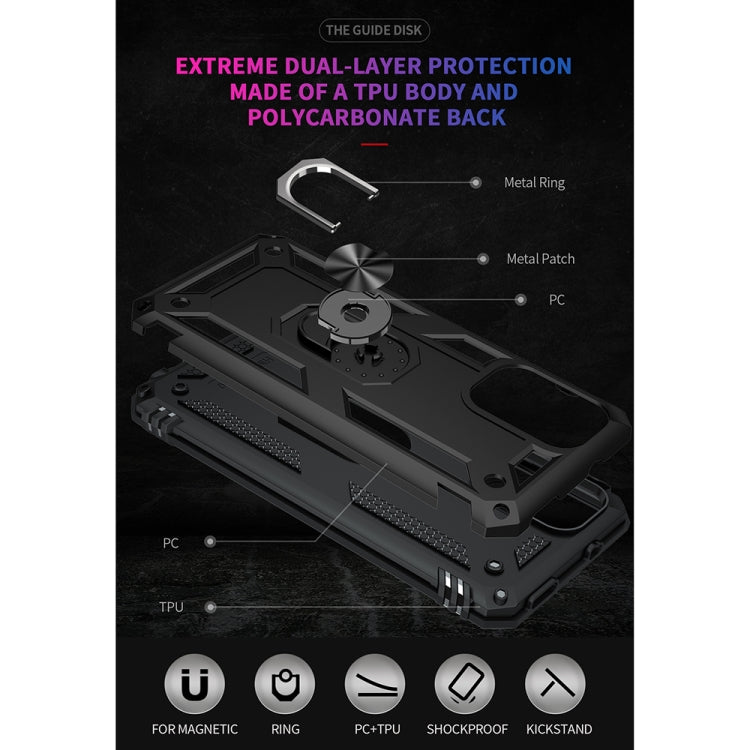 For Xiaomi Redmi Note 10 Pro Shockproof TPU + PC Protective Case with 360 Degree Rotating Holder(Black) - Xiaomi Cases by buy2fix | Online Shopping UK | buy2fix