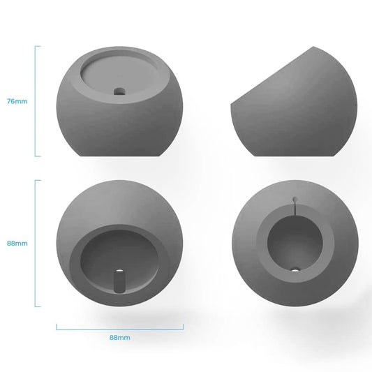 Silicone Pellet Magsafe Magnetic Charger Holder for iPhone 12 Series and Above(Grey) by buy2fix