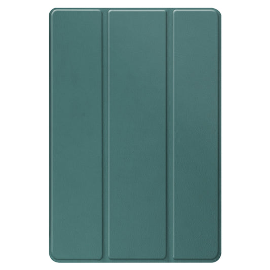 For Amazon Fire HD 10 (2021) Custer Texture Horizontal Flip Leather Case with Three-folding Holder & Sleep / Wake-up Function(Dark Green) - Amazon by buy2fix | Online Shopping UK | buy2fix