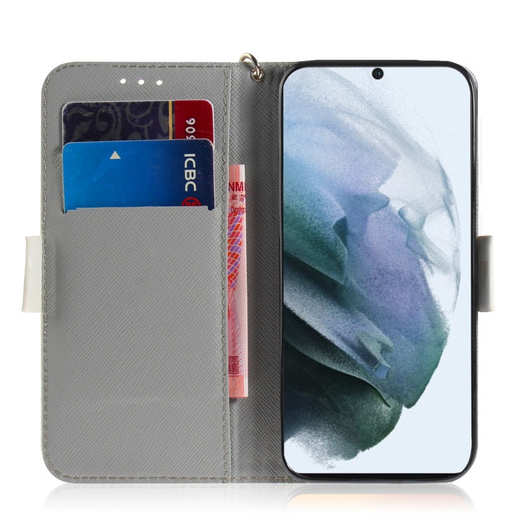 For Samsung Galaxy S21 FE 3D Colored Drawing Horizontal Flip Leather Case with Holder & Card Slots & Wallet & Lanyard(Watercolor Flower) by buy2fix
