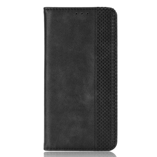 For Xiaomi Redmi Note 10 5G Magnetic Buckle Retro Crazy Horse Texture Horizontal Flip Leather Case with Holder & Card Slots & Photo Frame(Black) by buy2fix