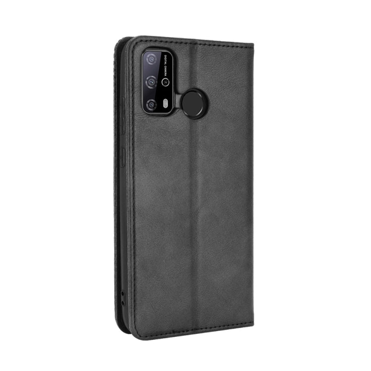 For Oukitel C23 Pro Magnetic Buckle Retro Crazy Horse Texture Horizontal Flip Leather Case with Holder & Card Slots & Photo Frame(Black) - More Brand by buy2fix | Online Shopping UK | buy2fix