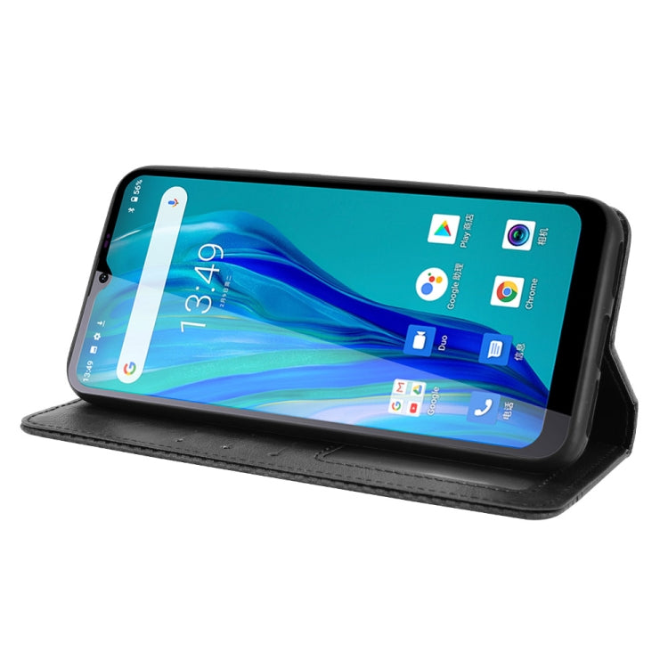 For Oukitel C23 Pro Magnetic Buckle Retro Crazy Horse Texture Horizontal Flip Leather Case with Holder & Card Slots & Photo Frame(Black) - More Brand by buy2fix | Online Shopping UK | buy2fix