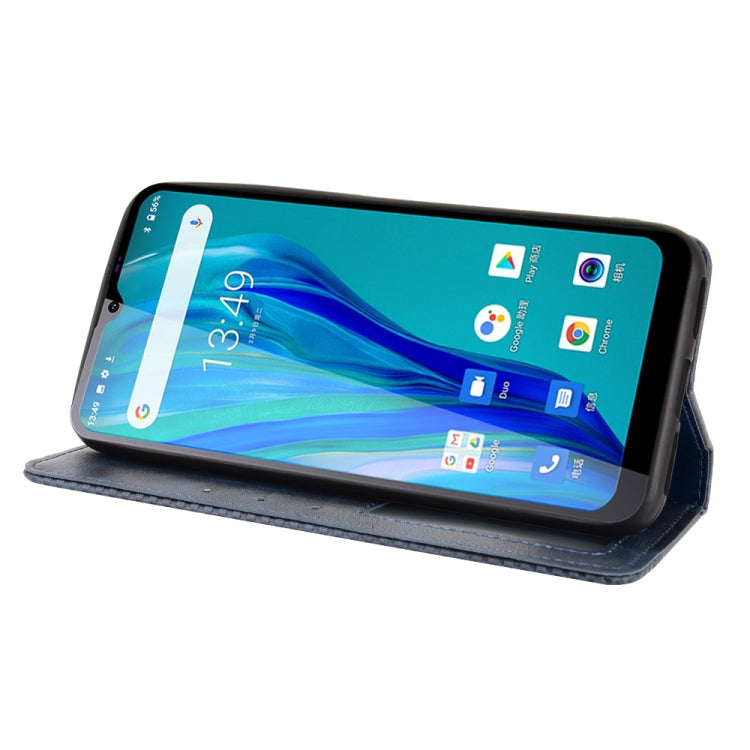 For Oukitel C23 Pro Magnetic Buckle Retro Crazy Horse Texture Horizontal Flip Leather Case with Holder & Card Slots & Photo Frame(Blue) - More Brand by buy2fix | Online Shopping UK | buy2fix