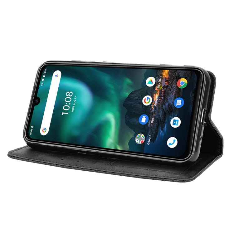 For UMIDIGI Bison GT Magnetic Buckle Retro Crazy Horse Texture Horizontal Flip Leather Case with Holder & Card Slots & Photo Frame(Black) - More Brand by buy2fix | Online Shopping UK | buy2fix