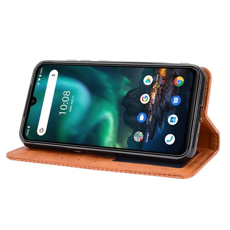 For UMIDIGI Bison GT Magnetic Buckle Retro Crazy Horse Texture Horizontal Flip Leather Case with Holder & Card Slots & Photo Frame(Brown) - More Brand by buy2fix | Online Shopping UK | buy2fix