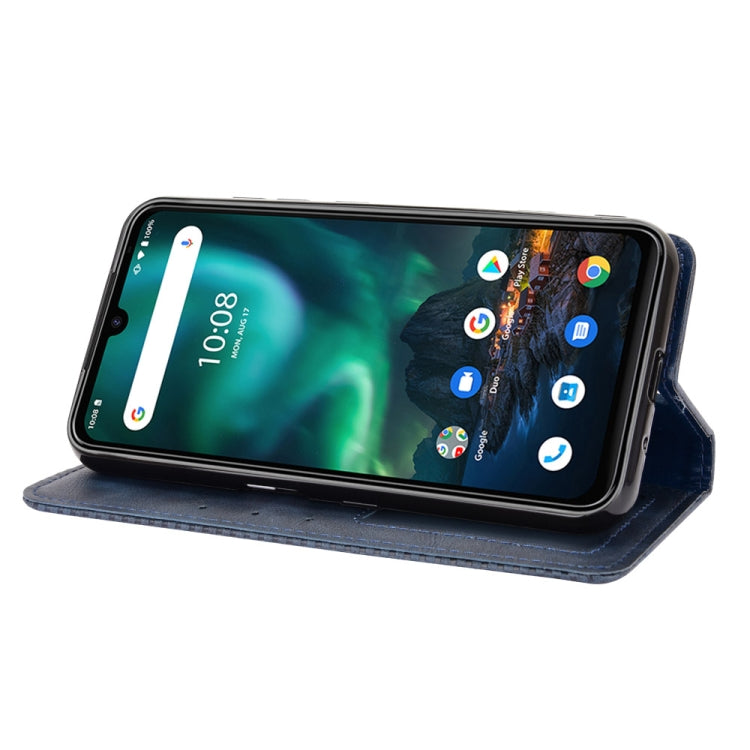 For UMIDIGI Bison GT Magnetic Buckle Retro Crazy Horse Texture Horizontal Flip Leather Case with Holder & Card Slots & Photo Frame(Blue) - More Brand by buy2fix | Online Shopping UK | buy2fix