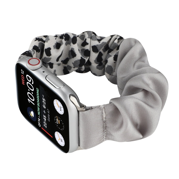 Butterfly Pattern Hair Ring Cloth Watch Band For Apple Watch Ultra 49mm&Watch Ultra 2 49mm / Series 9&8&7 45mm / SE 3&SE 2&6&SE&5&4 44mm / 3&2&1 42mm(C) - Watch Bands by buy2fix | Online Shopping UK | buy2fix