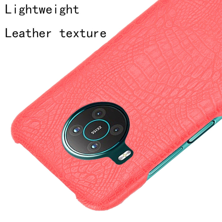 For Nokia X10 / X20 Shockproof Crocodile Texture PC + PU Case(Red) - Nokia Cases by buy2fix | Online Shopping UK | buy2fix