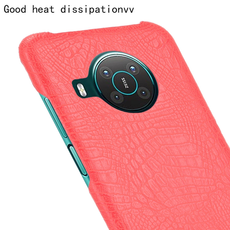 For Nokia X10 / X20 Shockproof Crocodile Texture PC + PU Case(Red) - Nokia Cases by buy2fix | Online Shopping UK | buy2fix