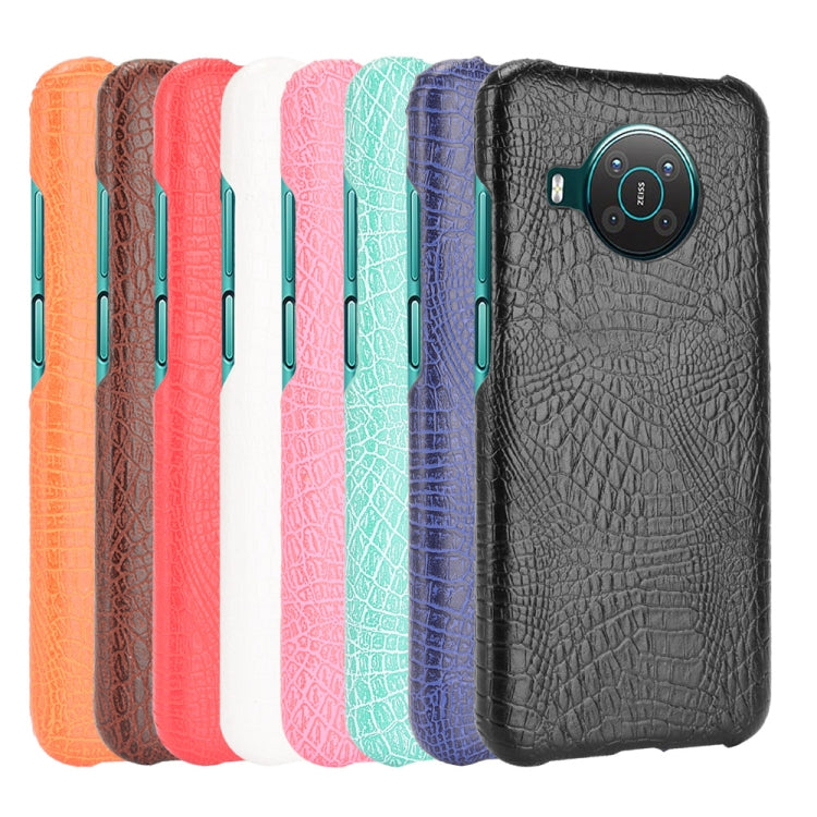 For Nokia X10 / X20 Shockproof Crocodile Texture PC + PU Case(Brown) by buy2fix