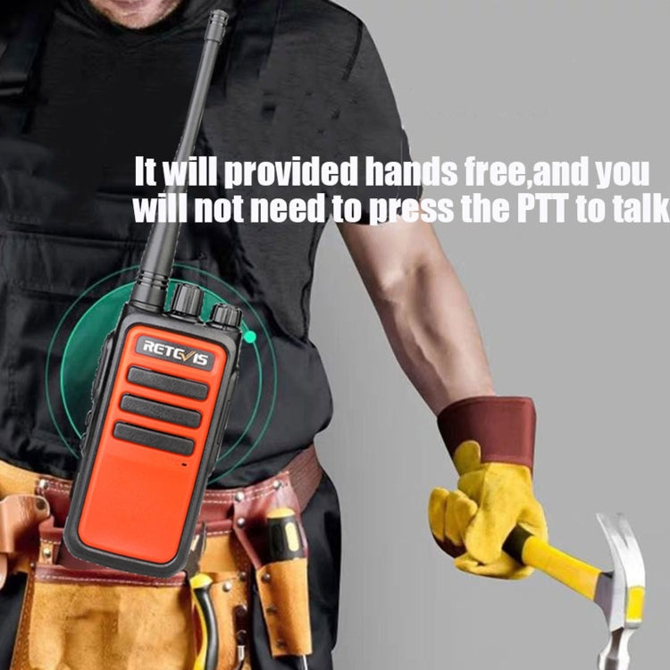 1 Pair RETEVIS RT66 PMR446 16CHS License-free Two Way Radio Handheld Walkie Talkie, EU Plug - Handheld Walkie Talkie by buy2fix | Online Shopping UK | buy2fix