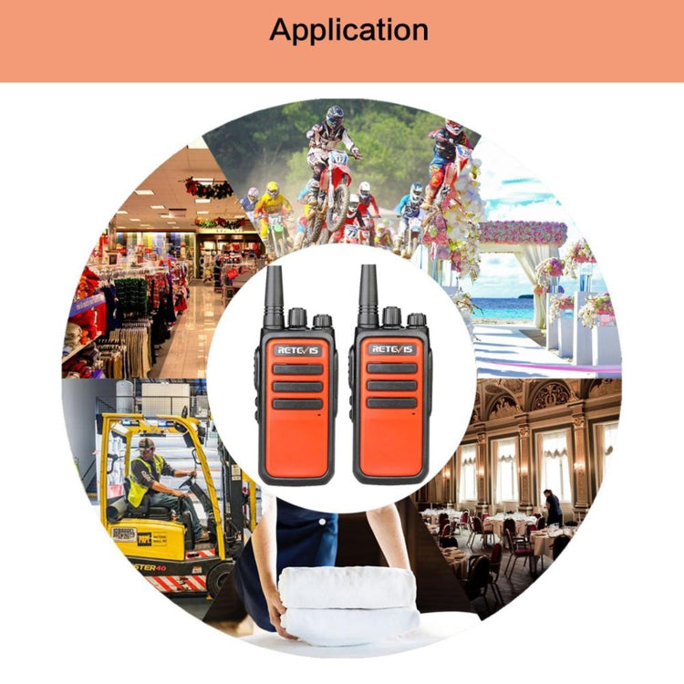1 Pair RETEVIS RT66 PMR446 16CHS License-free Two Way Radio Handheld Walkie Talkie, EU Plug - Handheld Walkie Talkie by buy2fix | Online Shopping UK | buy2fix