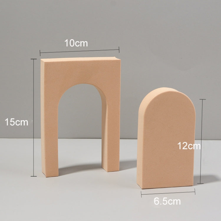 Cuboid Door Combo Kits Geometric Cube Solid Color Photography Photo Background Table Shooting Foam Props(Flesh Color) - Geometric Props by buy2fix | Online Shopping UK | buy2fix