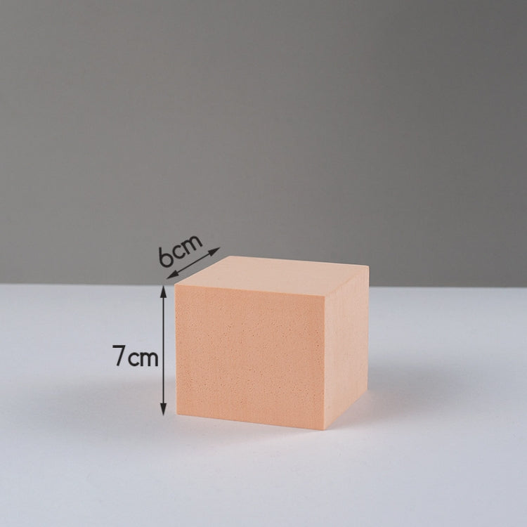 7 x 7 x 6cm Cuboid Geometric Cube Solid Color Photography Photo Background Table Shooting Foam Props(Flesh Color) - Geometric Props by buy2fix | Online Shopping UK | buy2fix