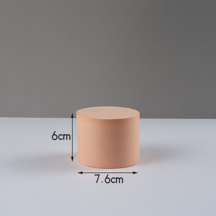 7.6 x 6cm Cylinder Geometric Cube Solid Color Photography Photo Background Table Shooting Foam Props(Flesh Color) - Geometric Props by buy2fix | Online Shopping UK | buy2fix