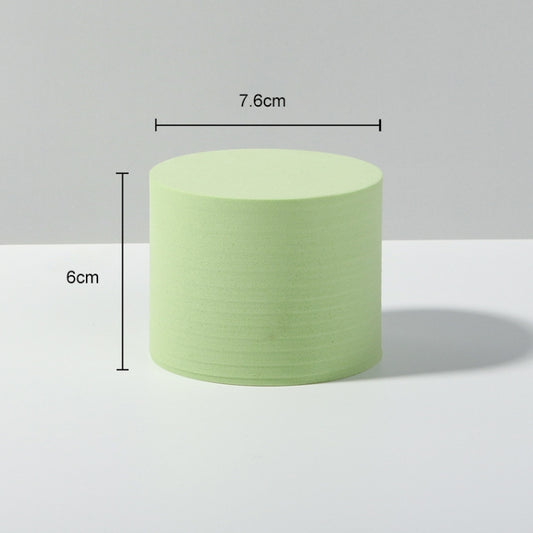 7.6 x 6cm Cylinder Geometric Cube Solid Color Photography Photo Background Table Shooting Foam Props (Green) - Geometric Props by buy2fix | Online Shopping UK | buy2fix
