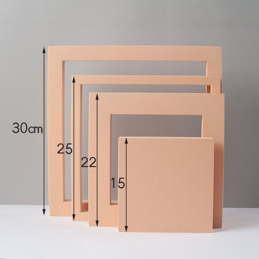 Cube Embedded Combo Kits Geometric Cube Solid Color Photography Photo Background Table Shooting Foam Props(Flesh Color) by buy2fix
