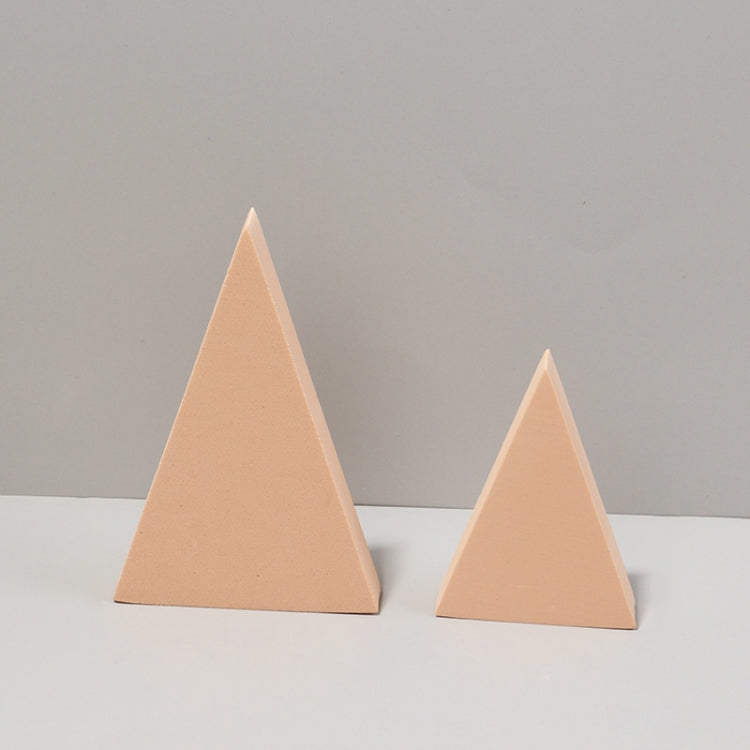 2 x Triangles Combo Kits Geometric Cube Solid Color Photography Photo Background Table Shooting Foam Props(Flesh Color) - Geometric Props by buy2fix | Online Shopping UK | buy2fix